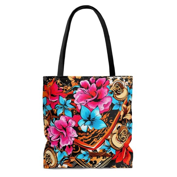 Floral Tote Bag | Aesthetic | Designer Fall Tote Bag, Women's Fall Tote bag - Picture 1 of 10